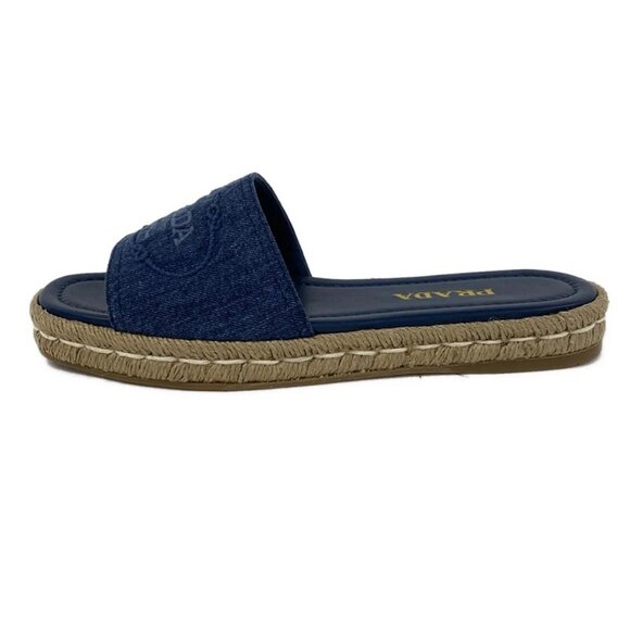 PRADA - Navy Denim Women's Sandals 321-081225 - Picture 1 of 8